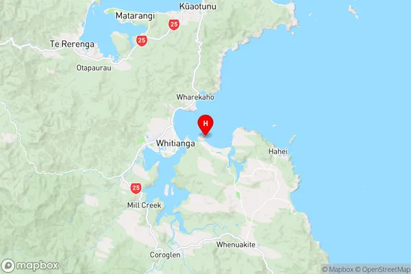 Lonely Bay,Waikato Region Map