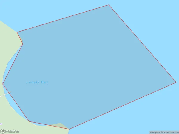 Lonely Bay, Waikato Polygon Area Map