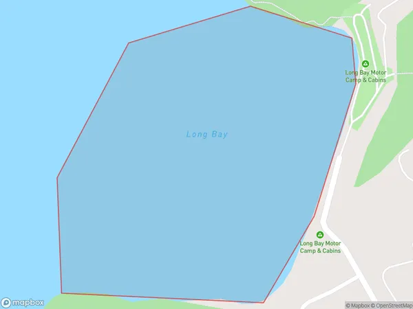 Long Bay, Otago Polygon Area Map