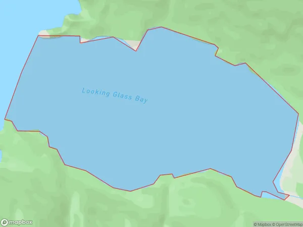 Looking Glass Bay, Otago Polygon Area Map