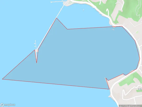 Whiorau/Lowry Bay, Otago Polygon Area Map