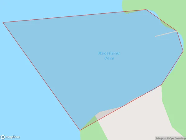 Macalister Cove, Marlborough Polygon Area Map