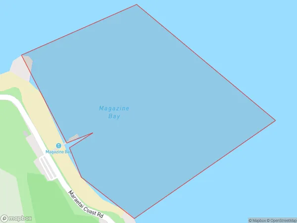 Magazine Bay, Auckland Polygon Area Map