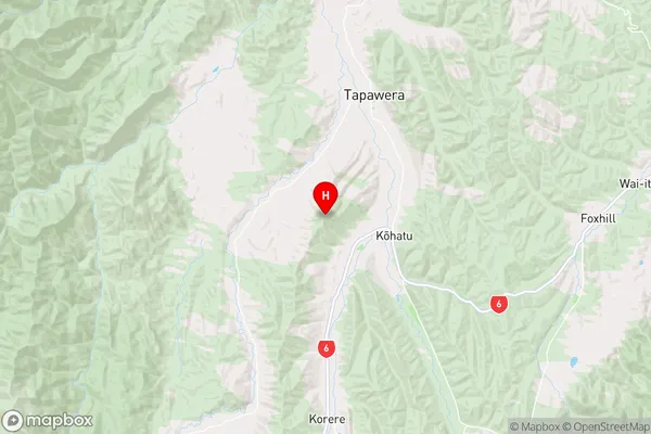 Kohatu,Tasman Region Map