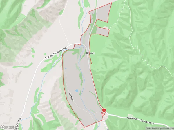 Kohatu, Tasman Polygon Area Map