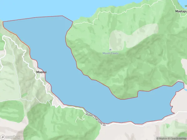 Mahakipawa Arm, Marlborough Polygon Area Map