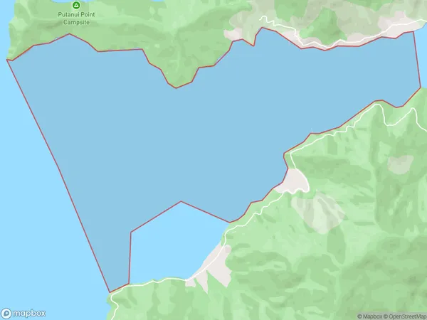 Mahau Sound, Marlborough Polygon Area Map