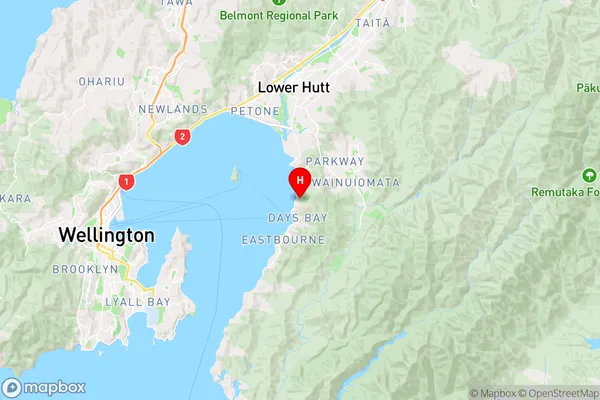 Mahina Bay,Wellington Region Map