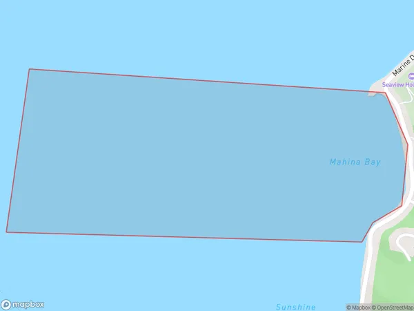 Mahina Bay, Wellington Polygon Area Map