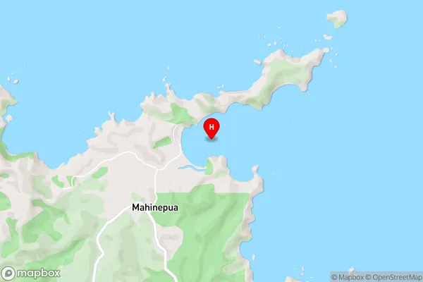 Mahinepua Bay,Northland Area Map