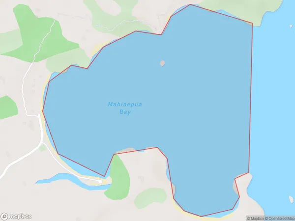 Mahinepua Bay, Northland Polygon Area Map