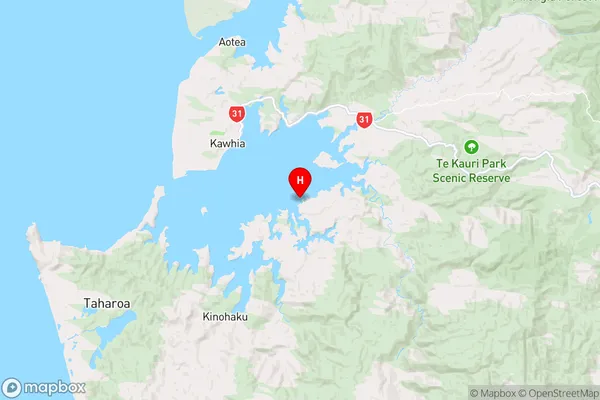 Mangakara Bay,Waikato Region Map