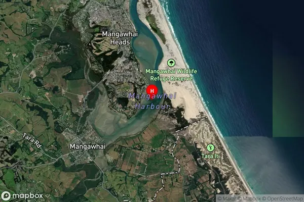 Mangawhai Harbour,Northland Satellite Map