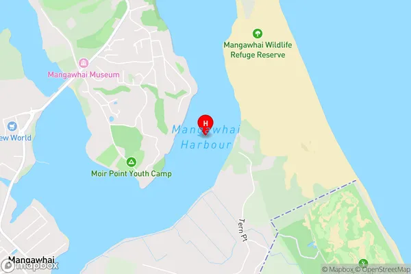 Mangawhai Harbour,Northland Area Map