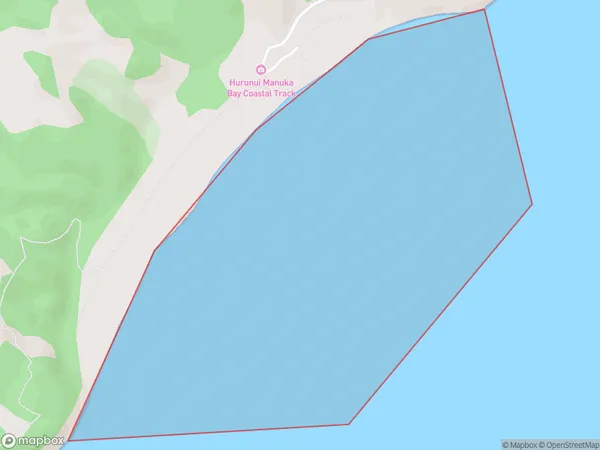 Manuka Bay, Otago Polygon Area Map