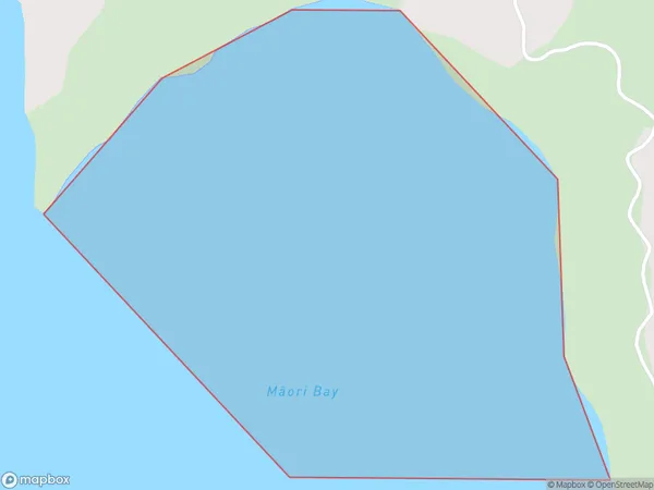 Maori Bay, Marlborough Polygon Area Map
