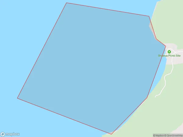 Maraetai Bay, Waikato Polygon Area Map