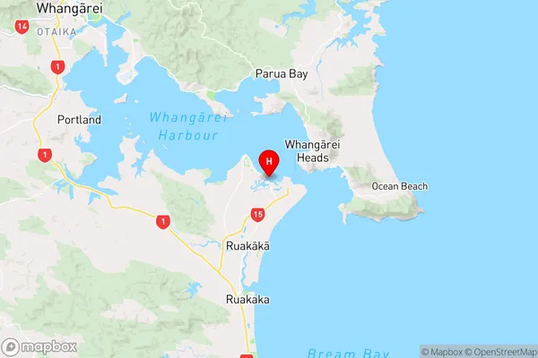 Marsden Bay,Northland Region Map