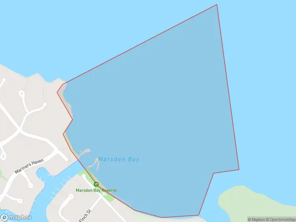 Marsden Bay, Northland Polygon Area Map