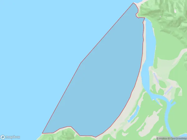 Martins Bay, Otago Polygon Area Map