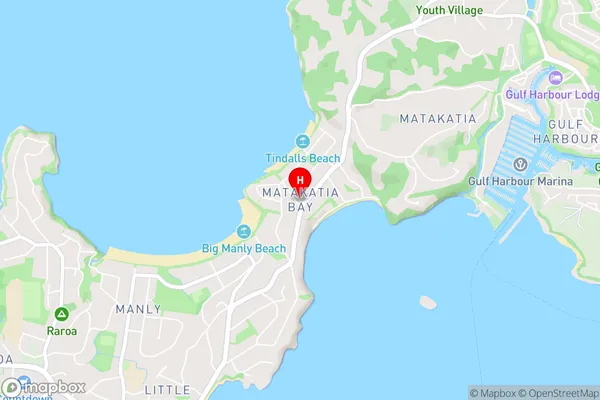 Matakatia Bay,Auckland Area Map