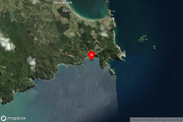Matapaua Bay,Waikato Satellite Map