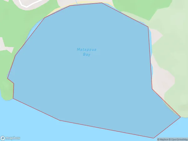 Matapaua Bay, Waikato Polygon Area Map
