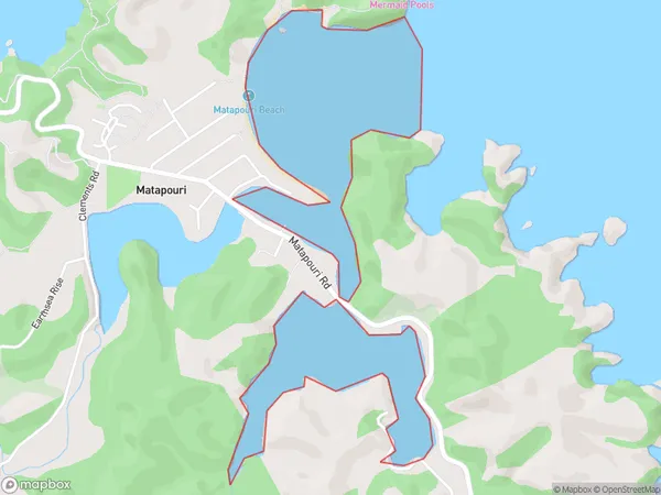 Matapouri Bay, Otago Polygon Area Map
