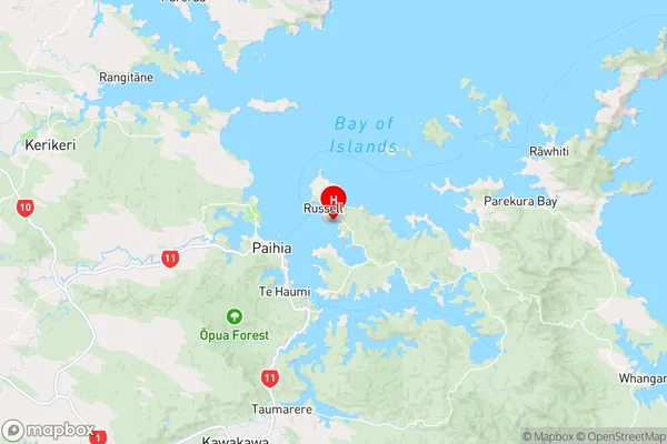 Matauwhi Bay,Northland Region Map