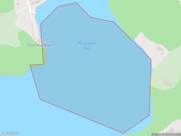 Matauwhi Bay, Northland Polygon Area Map