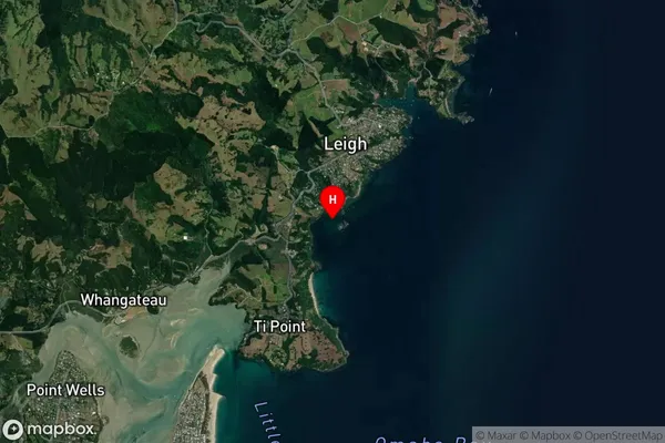 Te Kohuroa / Mathesons Bay,Auckland Satellite Map