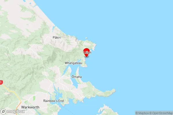 Te Kohuroa / Mathesons Bay,Auckland Region Map