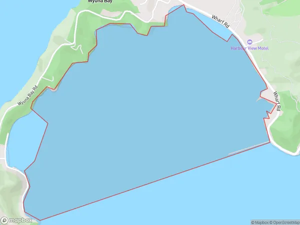 McGregor Bay, Waikato Polygon Area Map