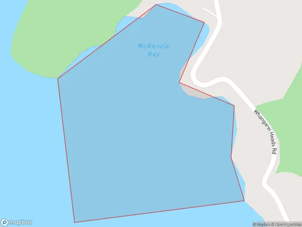 McKenzie Bay, Northland Polygon Area Map
