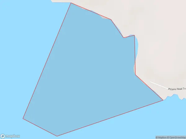 McPhee Cove, Otago Polygon Area Map