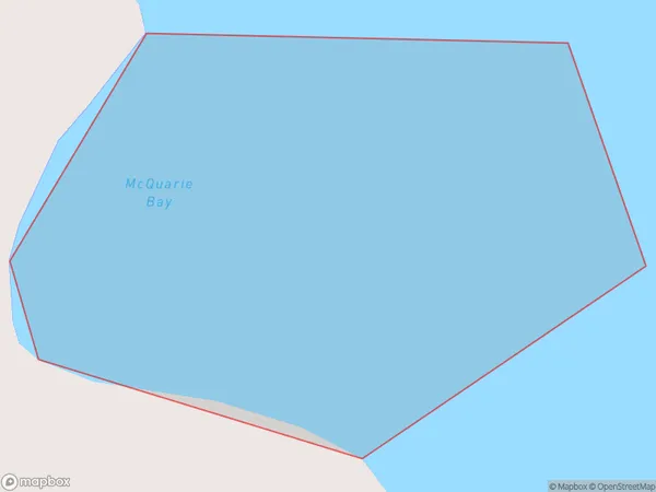 McQuarie Bay, Northland Polygon Area Map