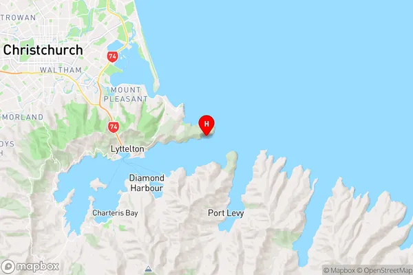 Mechanics Bay,Canterbury Region Map