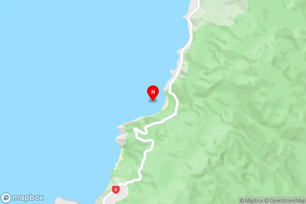 Meybille Bay,West Coast Area Map