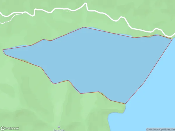 Mills Bay, Marlborough Polygon Area Map