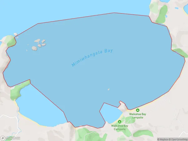 Mimiwhangata Bay, Northland Polygon Area Map