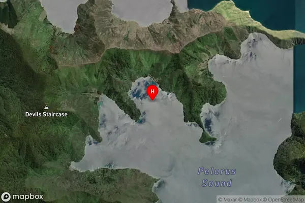 Miro Bay,Marlborough Satellite Map