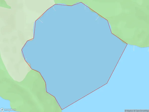 Miro Bay, Marlborough Polygon Area Map
