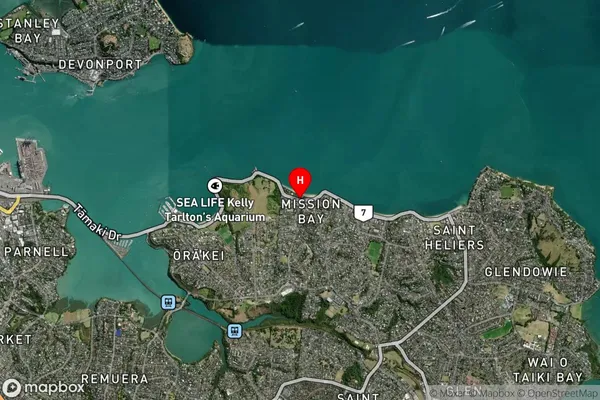 Mission Bay,Auckland Satellite Map