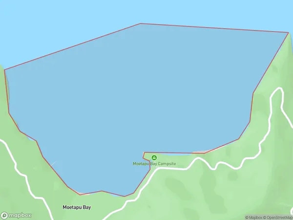 Moetapu Bay, Marlborough Polygon Area Map