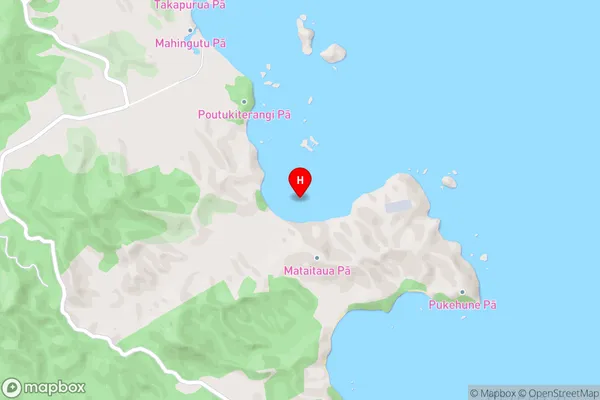 Mohei Bay,Northland Area Map