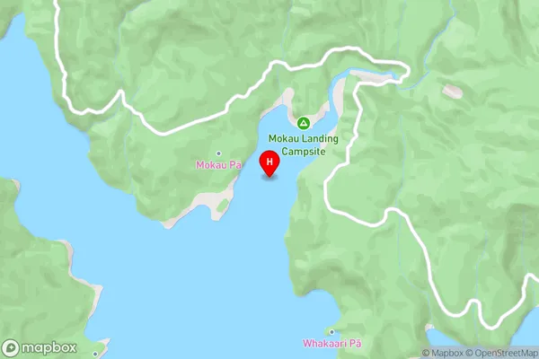 Mokau Inlet,Hawke's Bay Area Map