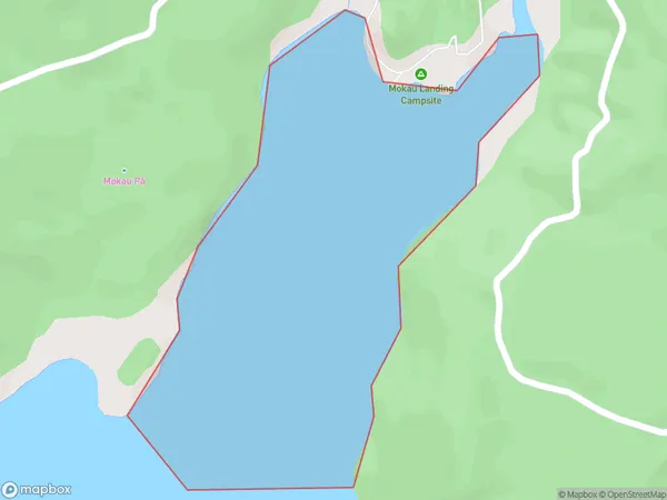 Mokau Inlet, Hawke's Bay Polygon Area Map