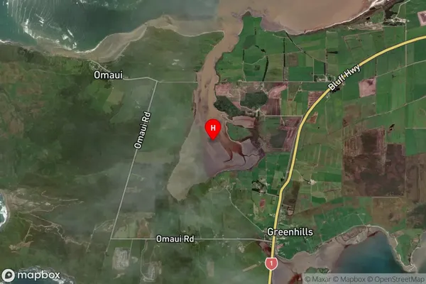 Mokomoko Inlet,Southland Satellite Map