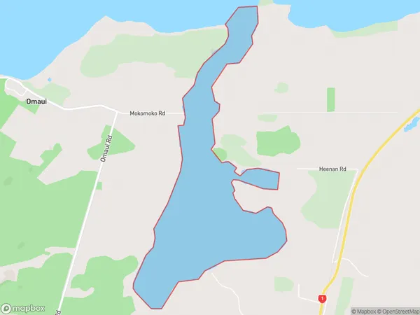 Mokomoko Inlet, Southland Polygon Area Map
