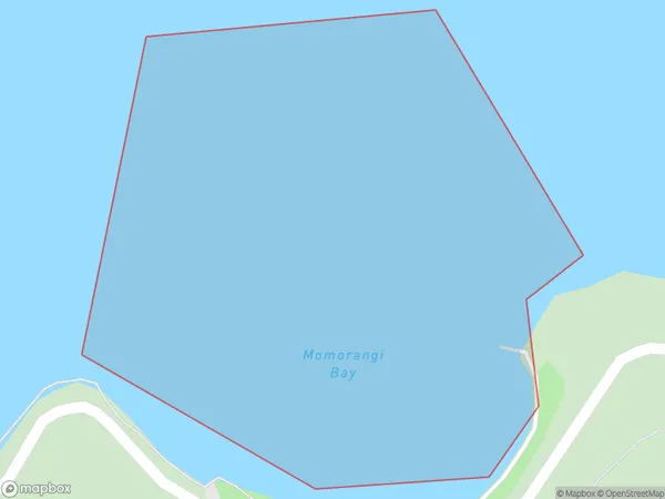 Momorangi Bay, Marlborough Polygon Area Map